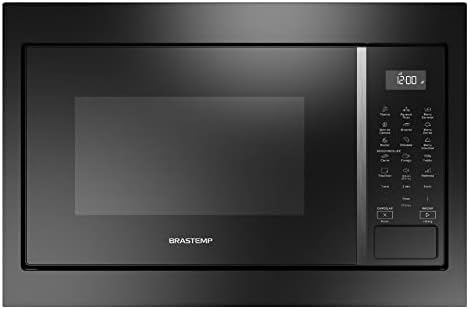 Micro-ondas Brastemp de Embutir 32 Litros Preto com 18 Receitas P...