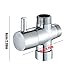 Diverter Valve Splitter - 3 Way Shower Arm Valve, Solid Brass Shower Head Diverter, 1.2 Inch Sink and Faucet Splitter, Excellent Bathroom Kitchen Plumbing Tool, Home Installation Use