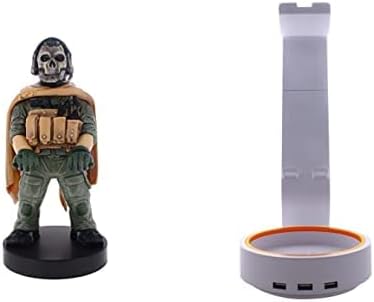 Ghost Warzone Call of Duty Cableguy Controller Holder Phone Stand compatible with most smartphones, Xbox and Playtation controllers and Powerstand SP2
