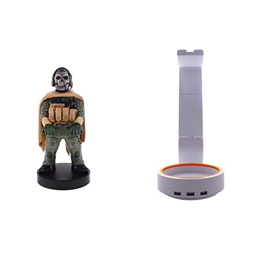 Ghost Warzone Call of Duty Cableguy Controller Holder Phone Stand compatible with most smartphones, Xbox and Playtation controllers and Powerstand SP2