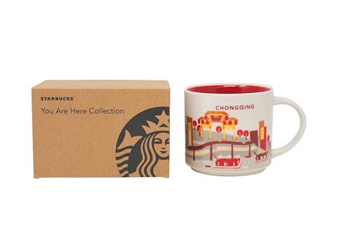 Starbucks You Are Here Chongqing Taza de Cerámica 14 oz miniatura 3