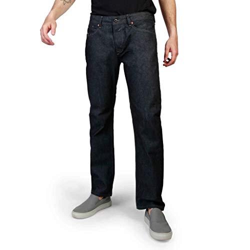 Diesel Waykee Pantaloni Jean Droit pour Homme, Bleu foncé, 28W x 32L