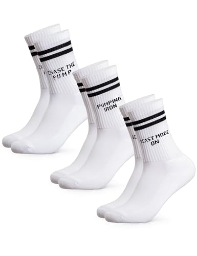 Occulto - Occulto Herren Fun Statement Tennis Socken 3er Pack (Modell: William) Fitness 43-46 - -15%