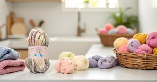 Image of M.G ENTERPRISE Knitting Yarn Thick Chunky Wool, Blankie Mouse Mix 200 GMS Best Used with Knitting Needles-DO Art-ADFE