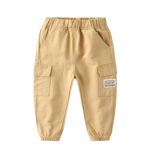 Irsutey Toddler Kids Cotton Pants Chino Shorts Solid Color Little Boys Casual Summer Stretch Short Cute Cargo Jogger Pants