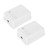 Fafeicy 2pcs Mount Box Cat6 Single Port RJ45-8P8C Networks Jack Box Desktop Information Junction Box for 22-24AWG Cable