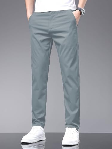 Image of TOPLOT Men's Slim Fit Trousers | Stylish Casual Design | Comfortable Fit Wear | Clean Look Structure | Versatile Styling | Easy Movement Fit | Perfect for Casual & Office Wear (5226)