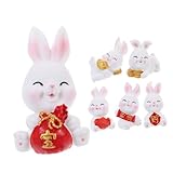 Figurines miniatures artisanales - délicates et compactes, vous pouvez placer vous voulez décorer sans prendre de place, lapin décoratif de table