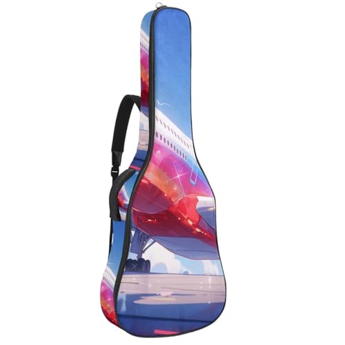 Housse guitare acoustique 101,6 cm rembourrée contre les chocs sac étanche à motif