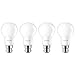 Price comparison product image PHILIPS 4 x 8w = 60w BC B22 Bayonet Cap Warm White LED GLS Classic Lightbulbs