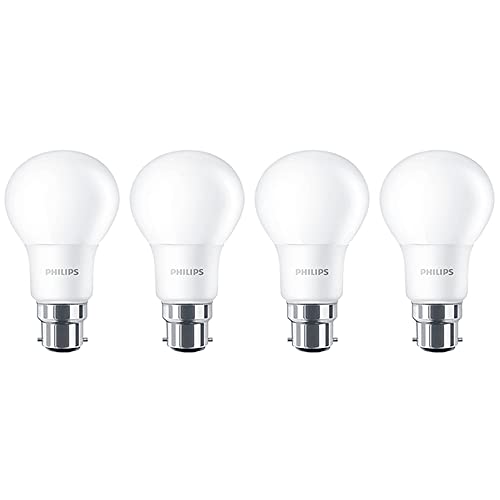PHILIPS 4 x 8w = 60w BC B22 Bayonet Cap Warm White LED GLS Classic Lightbulbs