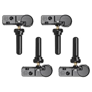 CDWTPS Sensor TPMS, GM 315Mhz Sensor de monitoreo de presión de neumáticos compatible con Chevy Silverado GMC Cadillac Buick Pontiac Saturn Hummber Saab Reemplazo #13598771 13598772 13586335 13581558 paquete de 4