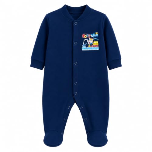 Image of EIO 100% Cotton Baby Rompers Sleepsuits Jumpsuits Night Suits for Newborn Baby Boys & Girls | Soft Infant Bodysuit | Pack of 3 Kids Rompers