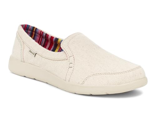Image of Sanuk Womens Sidewalk Surfer Lite Slip Ons | Womens Shoes | Slip On Shoes for Women | Comfort Foam Footbed