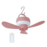 Ventilatore da soffitto ricaricabile 3 Velocità Telecomando con Luce