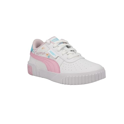 PUMA Kids Girls Cali Spring Sketchbook Perforated Lace Up Sneakers Shoes Casual - White2