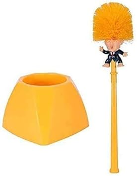 Toilet Brush Funny Cleaner Scrubber Toilet Bowl Brush with Holder,Gag Gifts Doll for Bathroom Decor Deep Cleaning Make Your T