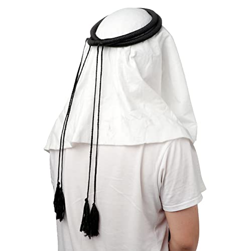 Image of PURFUN Men's Large Arab Shemagh Headscarf Muslim Headcover Shawl Keffiyeh Arabic Scarf