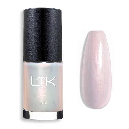 Vernis à ongles perle blanche à séchage rapide, à base d'eau, longue durée, non toxique, brillant, avec finition crémeuse pour manucure DIY à la maison...