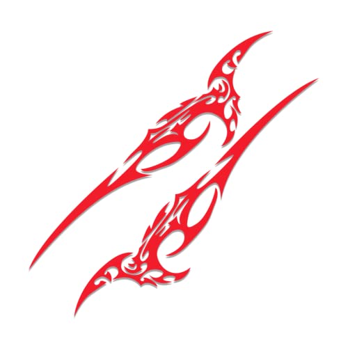 Stickers auto side body vinyle rouge decoration de voiture longue bande stripe sport tuning