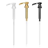 3Pack Coffee Syrup Pump, Compatible with Toran i, DaVinci, Jordans Skinny Syrups - Toran i Syrup Pump Dispenser Fits 25.4 Oz/750Ml Bottles, For Coffee Flavoring Syrups, Teas, Snow Cones, Smoothies