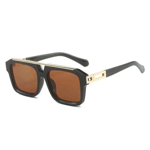 Lunettes de soleil double pont pour éliminer l'éblouissement avec style rétro punk