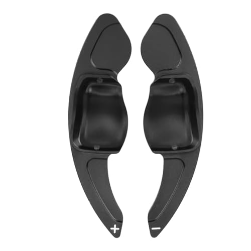 Compatible With VW For Jetta MK5 2.0T Sportline For Touran 1T2 Highline 対応 ステアリングホイールシフトパドルエクステンションカバー 2個 カーアクセサリー(Black)