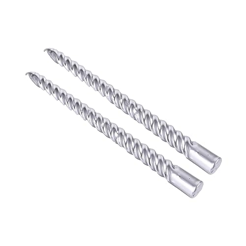 HOMOCONO 1set Elegant Taper Candles of Smoke Pole Paraffin Candles for Weddings and Celebrations Dripless and Fit for Holders