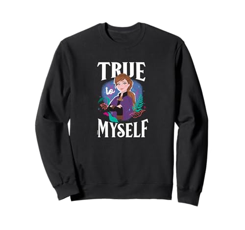 Sweat Frozen Ana True To Myself Disney bleu pour fille et enfant