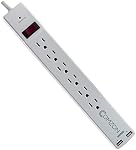 Comzon Surge Protector Power Strip with USB Ports, Flat Plug 3 Prong 6 Outlet Wall Mount 6ft Extension Cord Power Strip for Appliances, refrigerators, Electronic Devices