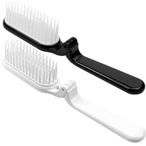 Peines compactos plegables 2-Pack negro y blanco miniatura 1