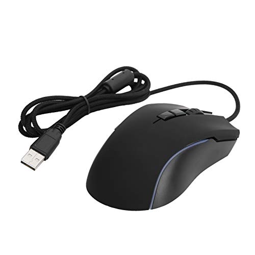 Opiniones y reviews de Raton infantil Top cinco. 18 HERCHR Ratón para Juegos con Cable, Ratón con Cable 7200 PPP RGB Light Gaming Mouse 7 Botones Ratón de Computadora USB