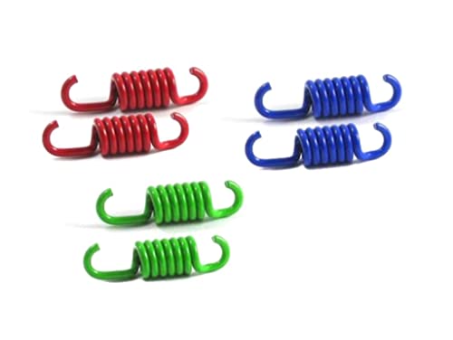 Kupplungsfedern Abstimmset 107 mm Kupplung passend für Yamaha BWS Slider EW, MBK Booster Stunt SA09 50 – Minarelli Motor – grün/blau/rot – weich/mittel/hart – Tuning Federnsatz