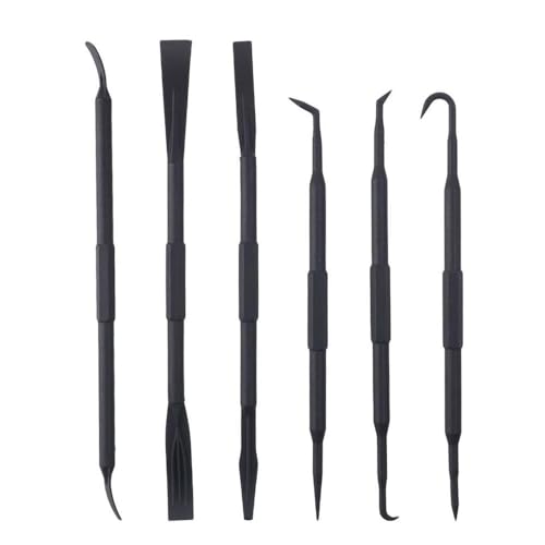 BYOBYO 6 Pcs Non-Marring Hook and Pick Set, Black Tool Replacement Car Accessories Parts for Car, Vehicle, Automotive Audio Equipment