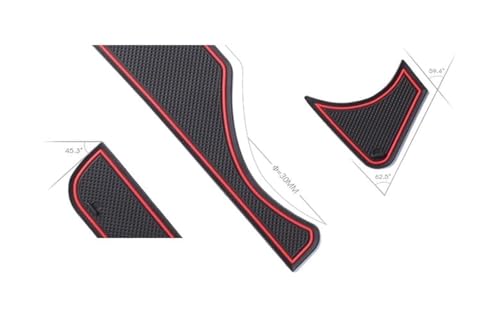 Alfombrilla para puerta de coche Kia Rio 4 X-Line 2017-2022 almohadilla interior antideslizante 6