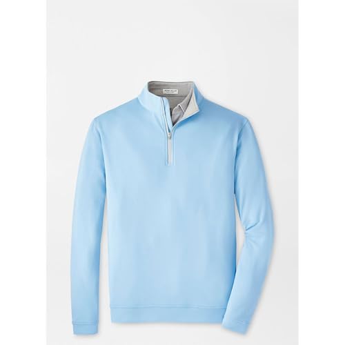 PETER MILLAR Mens Quarter Zip Knitwear, S, Blue3