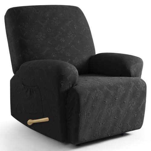 Ruaozz Stretch Recliner Chair Cover, 1 Seat, 4-Pie...