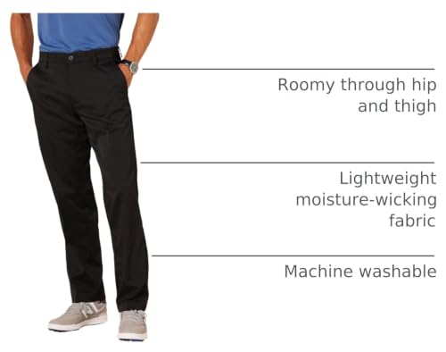 Image of Amazon Essentials Men's Classic-Fit Moisture-Wicking Stretch Golf Pants with Active Waistband (Available in Big & Tall)