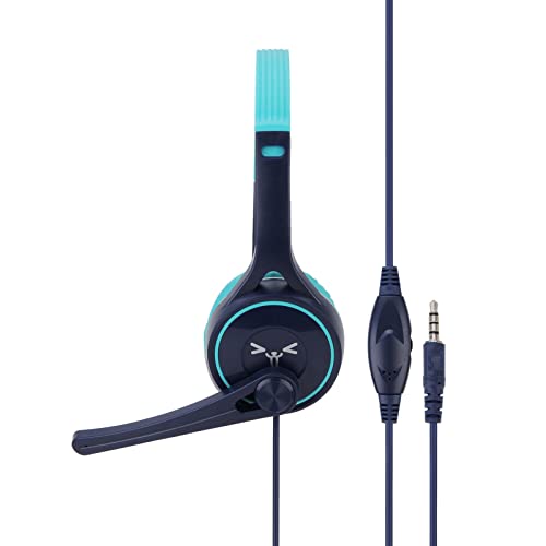 Hiborth Fone de ouvido de computador de fone de ouvido USB com microfone durável para transmissão ao