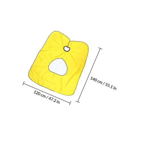 FUOYLOO 2pcs Waterproof Hair Cutting Cape Smock for Adults, Visible Salon Hairdressing Cloak with Red and Yellow, Suitable for Home and Professional Barber Use miniatura 2