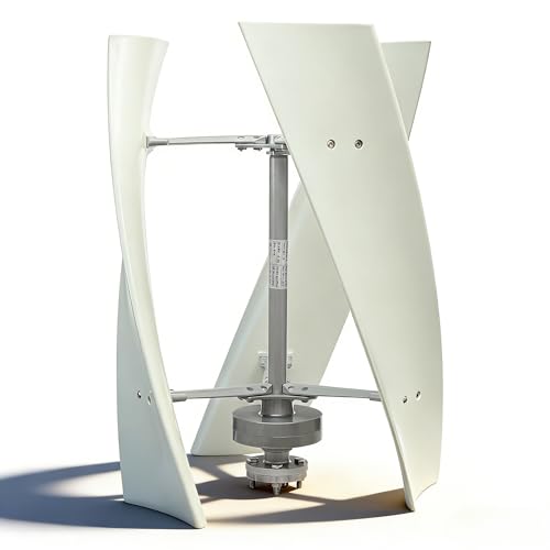 24V Turbine Generator, 100W 3 Blades Permanent Magnet Levitation Wind Power Turbine Generator Kit with Controller, Vertical Axis Generators for Terrace, Motor Home, Chalet