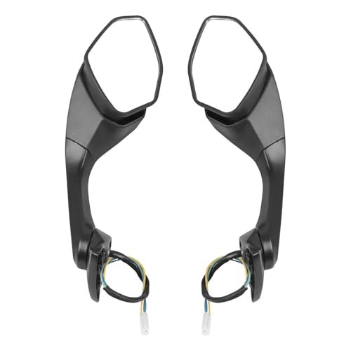 Espejos para Yamaha YZF R6 y R1M retrovisores negros con luz intermitente