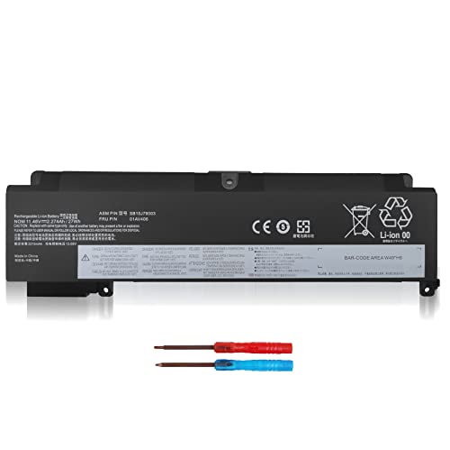 Wymisnit 01AV406 Laptop Battery Replacement for Lenovo ThinkPad T460S T470S Series Notebook Internal 01AV405 00HW025 SB10J79003 00HW038 00HW024 01AV462 01AV407 01AV408 11.46V 27Wh 2274mAh 3-Cell