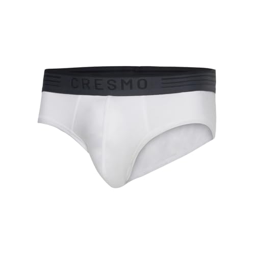 Image of Cresmo Men's|Anti-Microbial Luxury Micro Modal Underwear Breathable Ultra Soft Comfort Lightweight Brief|Pack of 2 |
