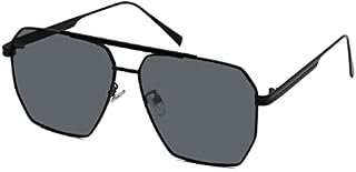 Long Keeper Polarised Sunglasses for Women Men Retro Square Pilot Sunglasses Oversized Metal Frame Classic Vintage Sun Glasses UV400 Protection