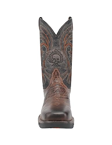 Laredo Brown/Black Hawke Broad Square Toe Men's 11 Inch Boots 6920-LAR2