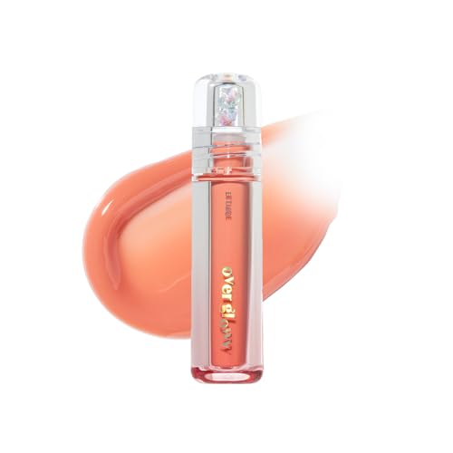 Image of ETUDE Over Glowy Lip Gloss #3 Peach Sorbet | Non-Sticky Vegan Lip Tint | Moisturized & Long-lasting Lip Gloss | Daily Tint for Dry Lips, Korean Makeup, K-beauty, Perfect for Gift