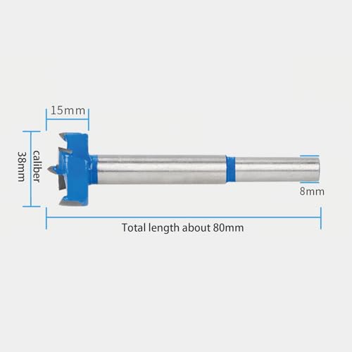 38mm Forstner Bit, Round Shank Woodworking Hole Saw - Image 2