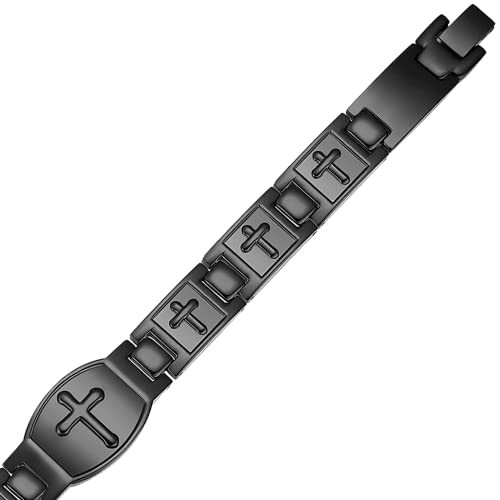 Vicmag 2Pcs Ultra Strength Magnetic Bracelet For Men Titanium Steel Magnet Bracelet Jewelry Valentine's Day Gift With Adjust Tool #TOP4