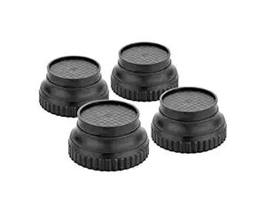 Angelware Multi-Purpose 4 Pieces Round Plastic Legs ,Foot and Stand for Almirah, Wardrobe, Refrigerator, Sofa, Sleeping Bed, Dinning Table and Dressing Table (Round Stand)